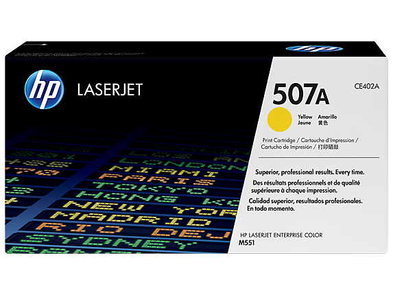 HP 507A Yellow Toner Cartridge